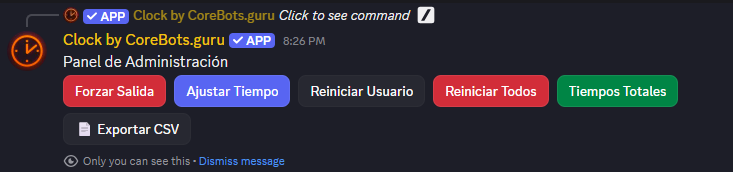 Admin panel